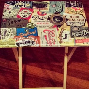 Vintage-Beer-Label-Table